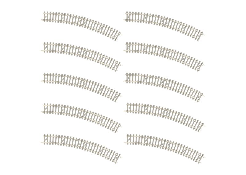 Minitrix Curved Track with Concrete Ties Radius 228.2 mm / 9" (T14522)