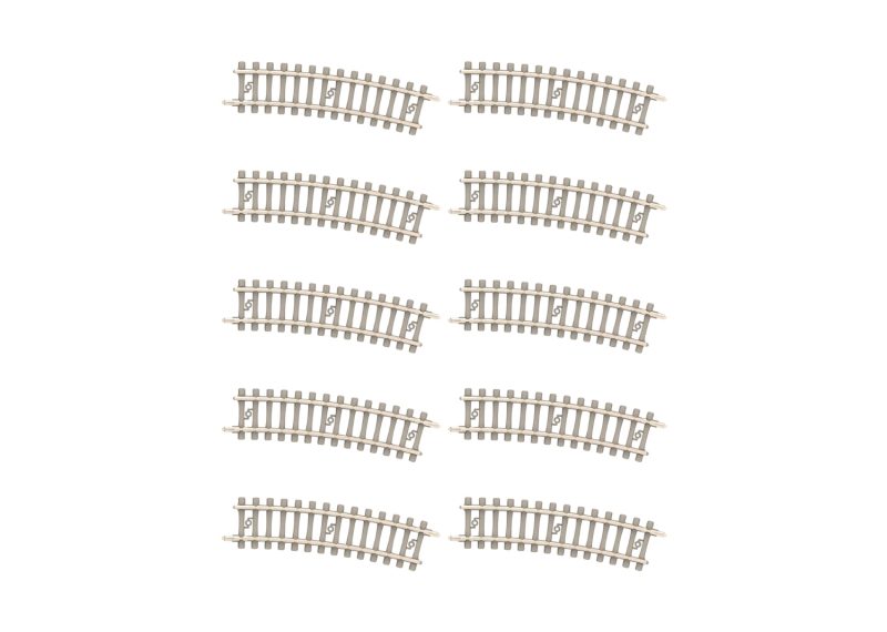 Minitrix Curved Track with Concrete Ties Radius 228.2 mm / 9" (T14524)