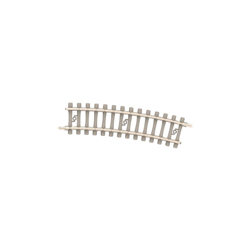 Minitrix Curved Track with Concrete Ties Radius 228.2 mm / 9" (T14524)