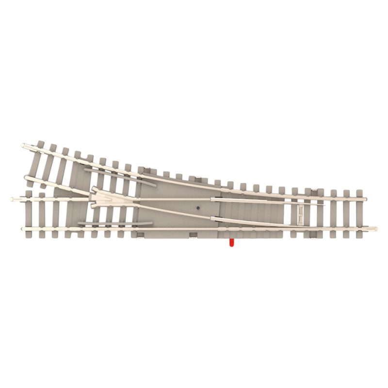 Minitrix Right Turnout with Concrete Ties Radius 112.6 mm / 4-7/16" (T14539)