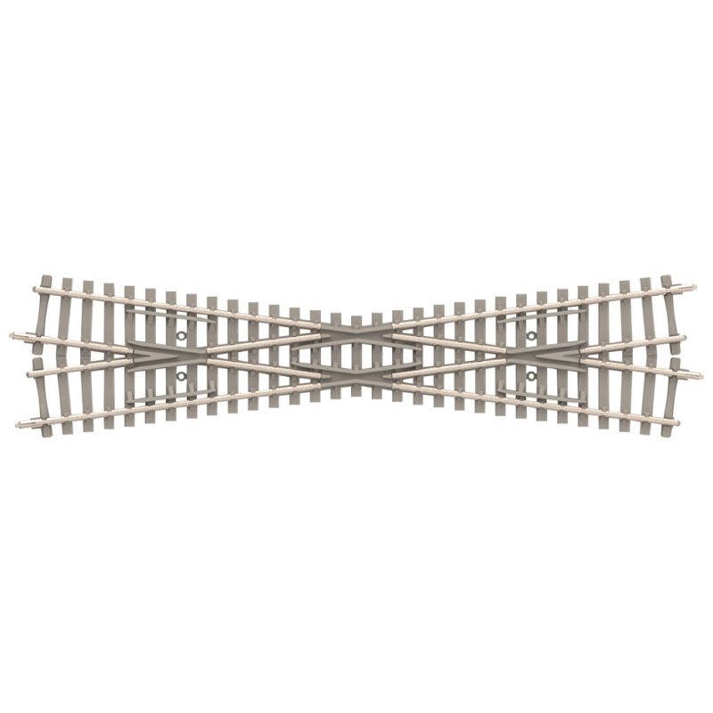 Minitrix Crossing - 15° with Concrete Ties Length 129.8 mm / 5-1/8" (T14573)