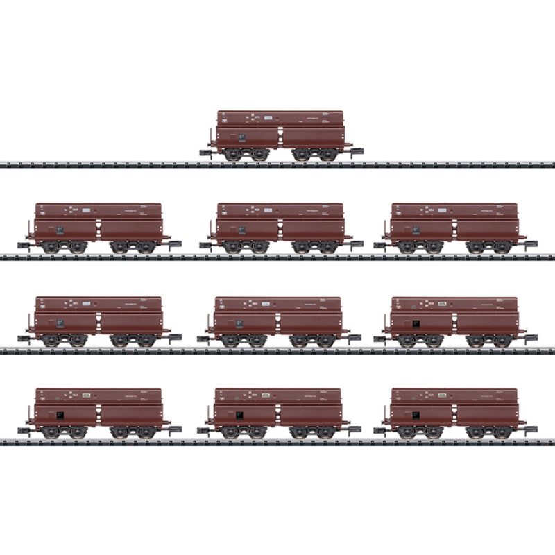 Minitrix Display with 10 Type Erz IId Dump Cars (T15013)