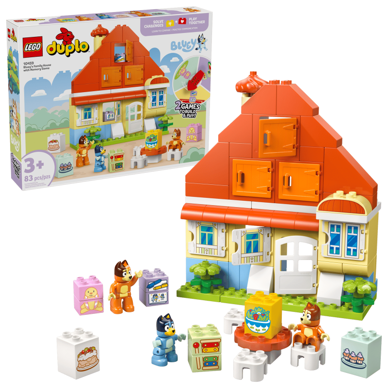 LEGO DUPLO 10459 Bluey's Family House with Memory Game