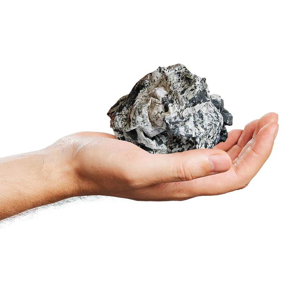 Hand with Crinkle Rock