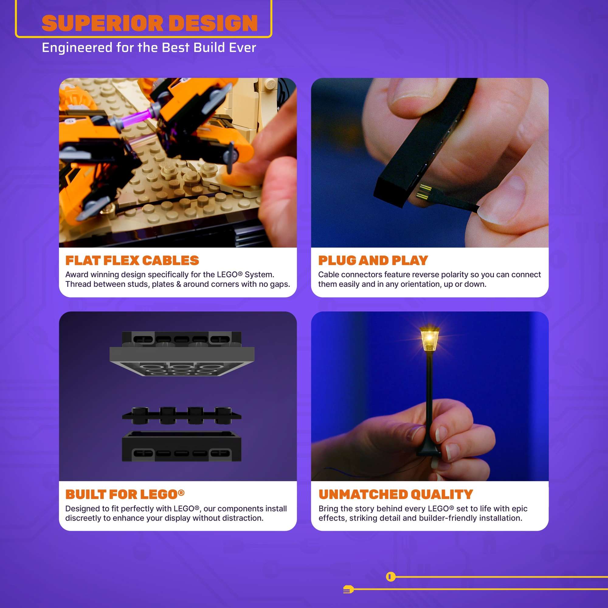 Light My Bricks (LMB) 2.0 Light Kit for LEGO Christmas Tree #40573 - Image 9