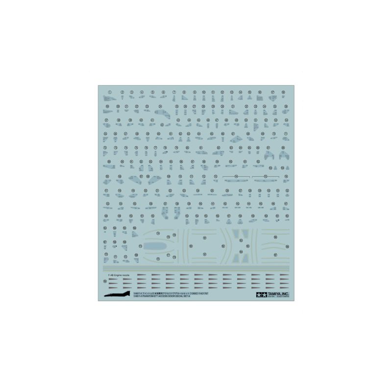 Tamiya 12692 F-4 Phantom II Access Door Decal Set A