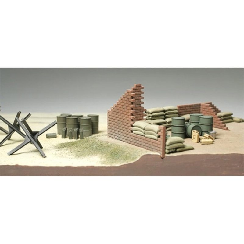 Tamiya 32508 Brick Wall, Sand Bag & Barricade Set