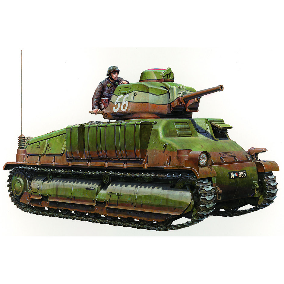 Tamiya 35344 French Medium Tank SOMUA S35
