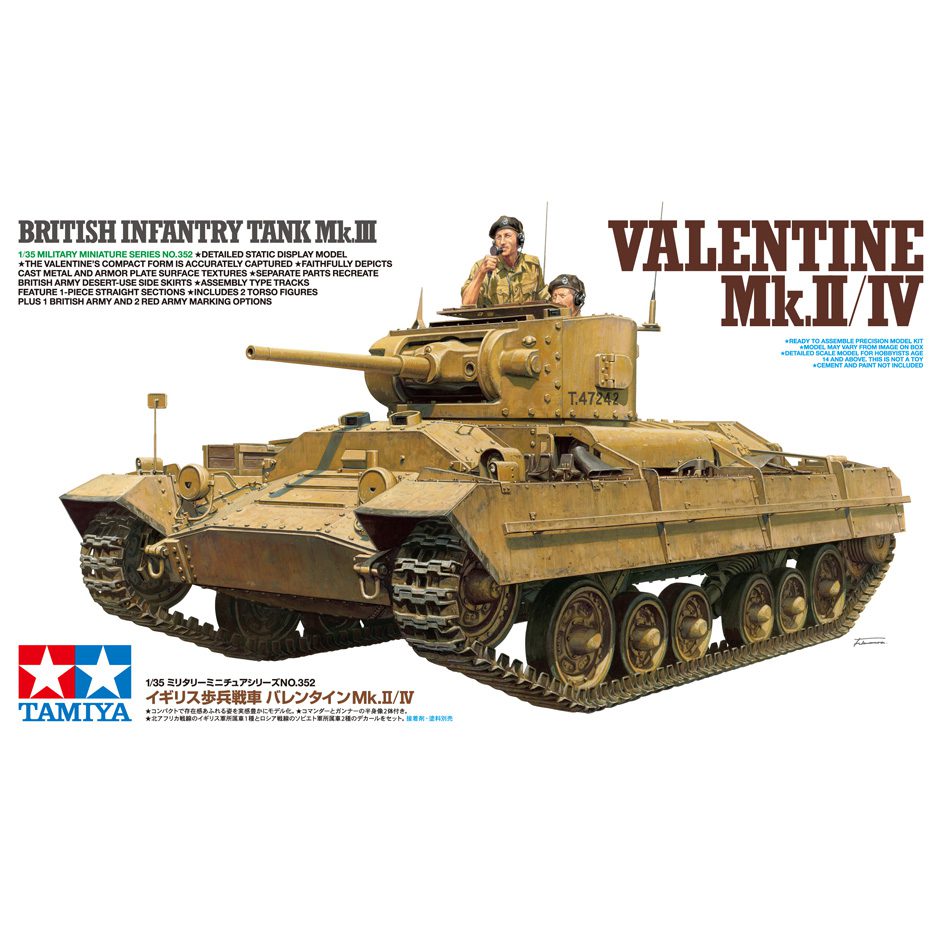 Tamiya 35352 British Infantry Tank Mk.III Valentine Mk.II/IV