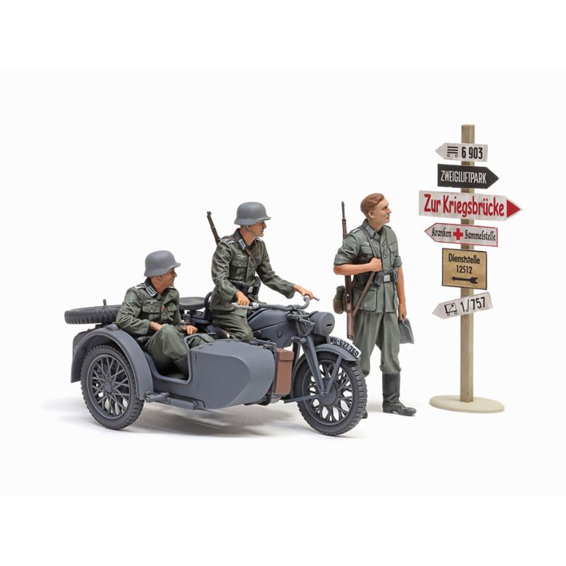 Tamiya German KS600 Motorcycle & Sidecar (35384)