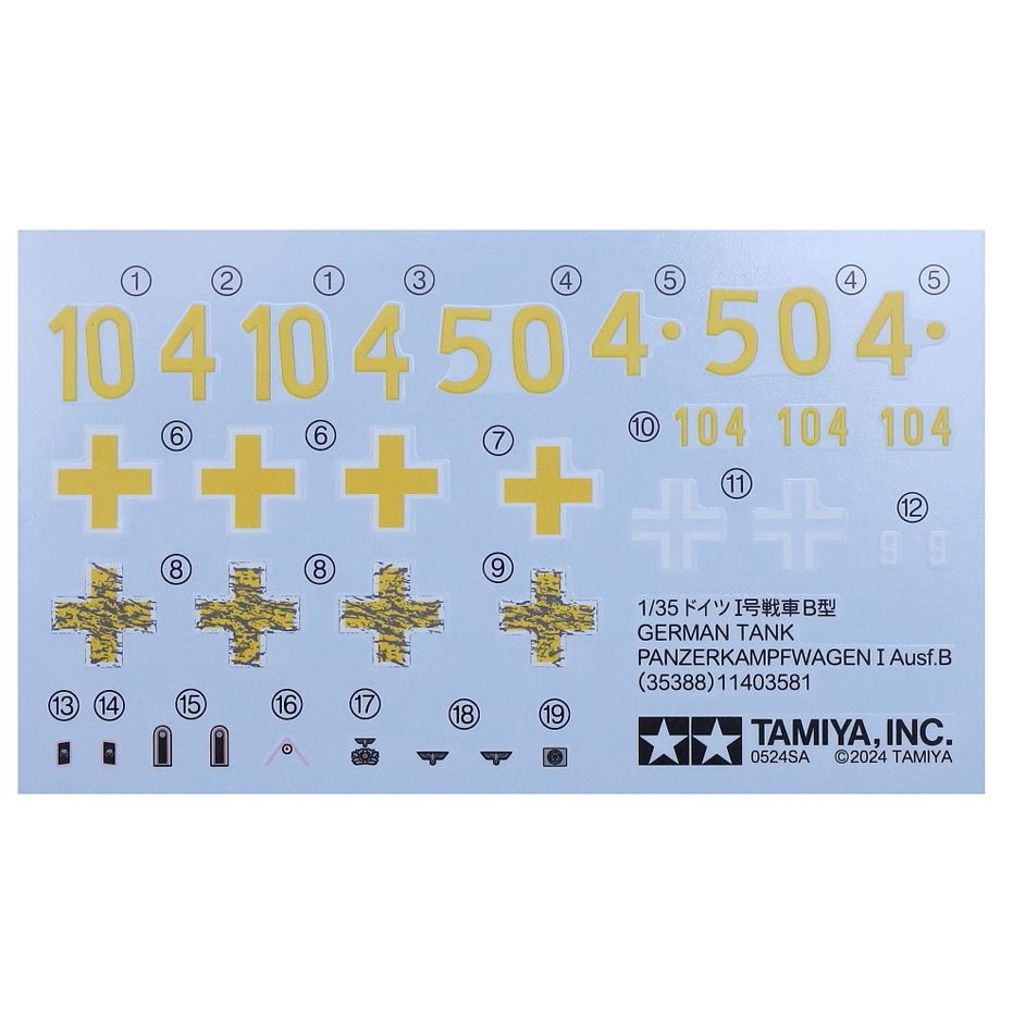 Tamiya 35388 German Tank Panzerkampfwagen I Ausf.B