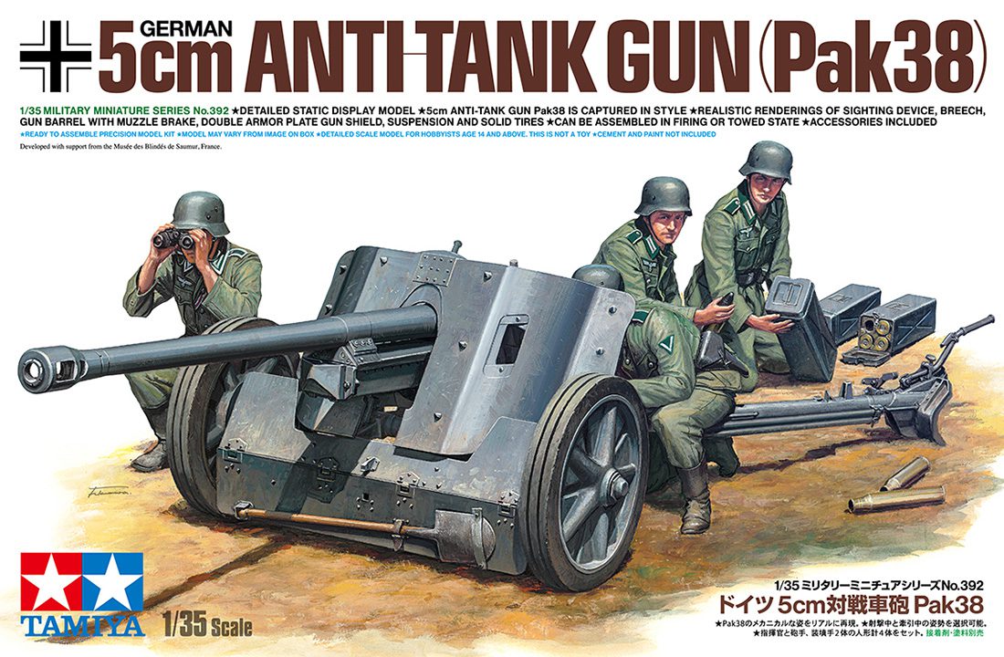Tamiya 1:35 5cm Pak38 (35392)