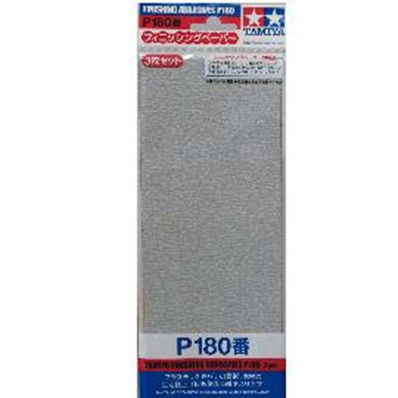 Tamiya 87092 Finishing Abrasives P180*3