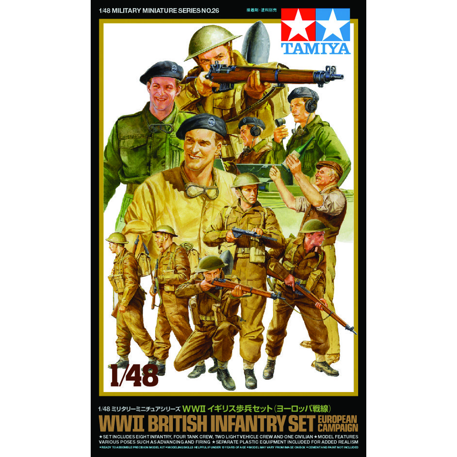 Tamiya 32526 WWII British Infantry Set (European Campaign)