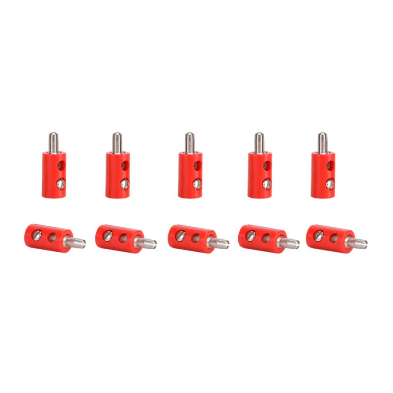 Plugs red, 10 pieces