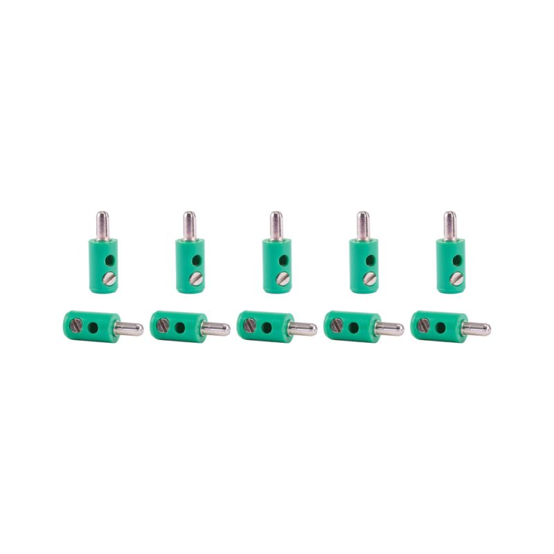 Plugs green, 10 pieces