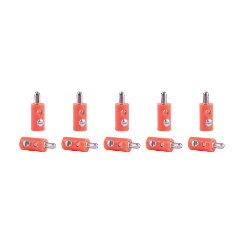 Plugs orange, 10 pieces