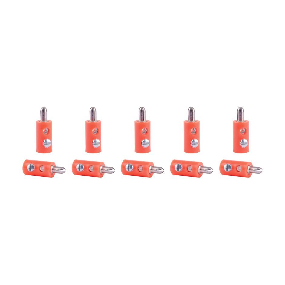 Plugs orange, 10 pieces