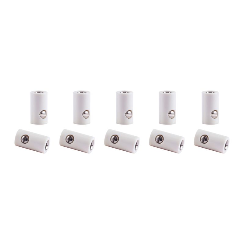Sockets white, 10 pieces