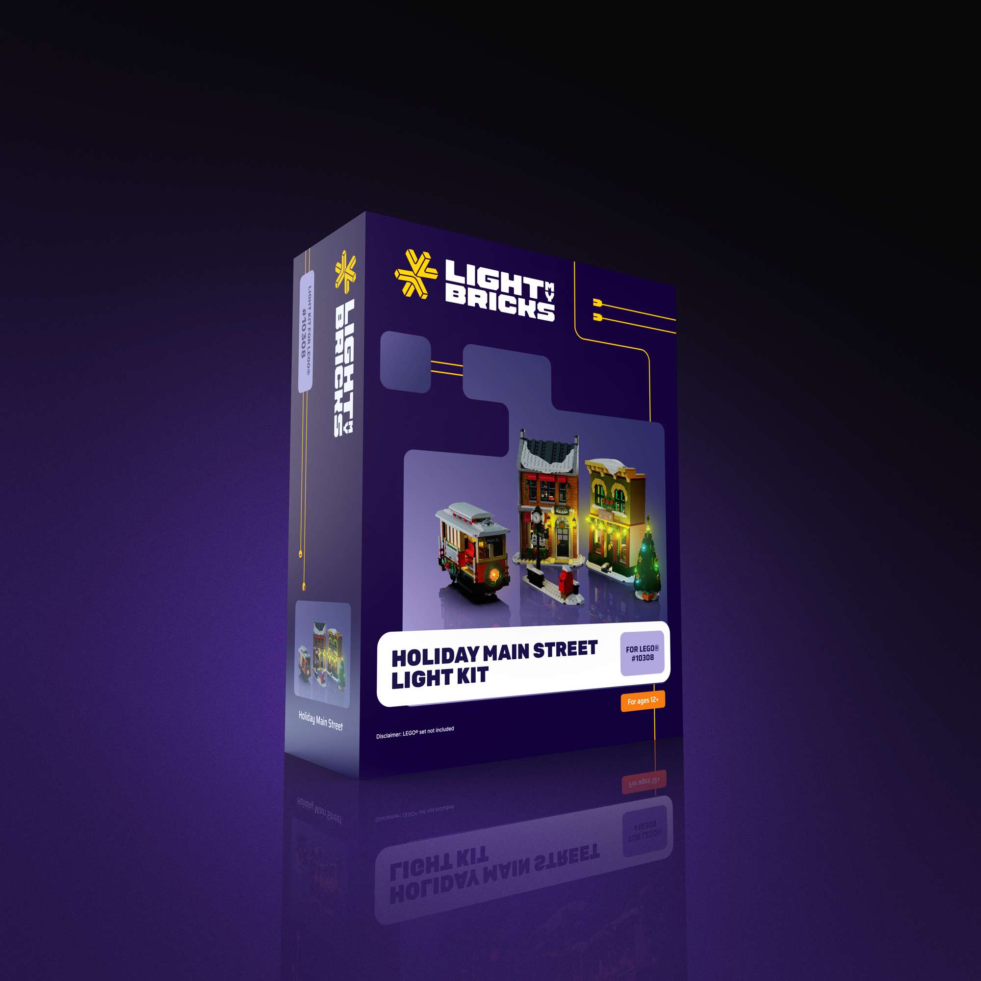 Light My Bricks (LMB) 2.0 Light Kit for LEGO Holiday Main Street #10308 Packaging