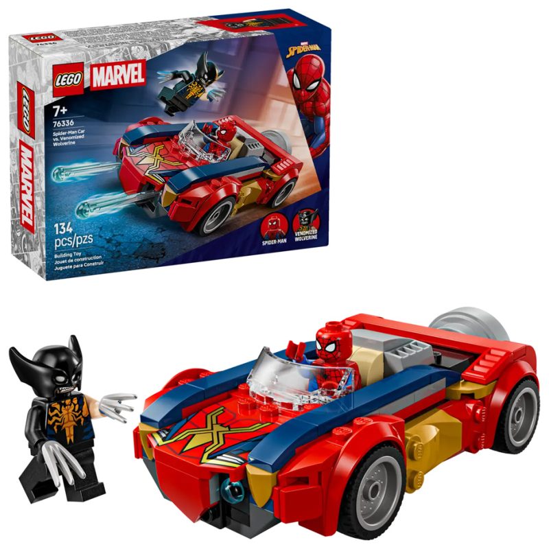 LEGO Marvel 76336 Spider-Man Car vs. Venomized Wolverine