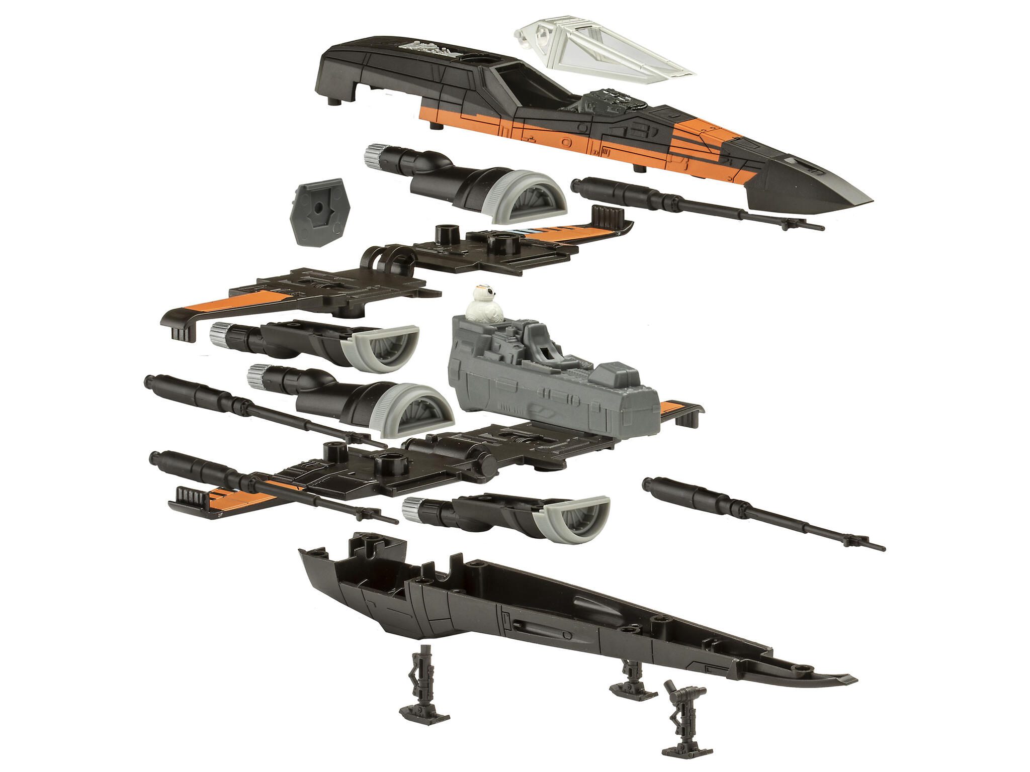 Revell Poe's X-Wing Fighter (w/Sound): Build & Play 06564