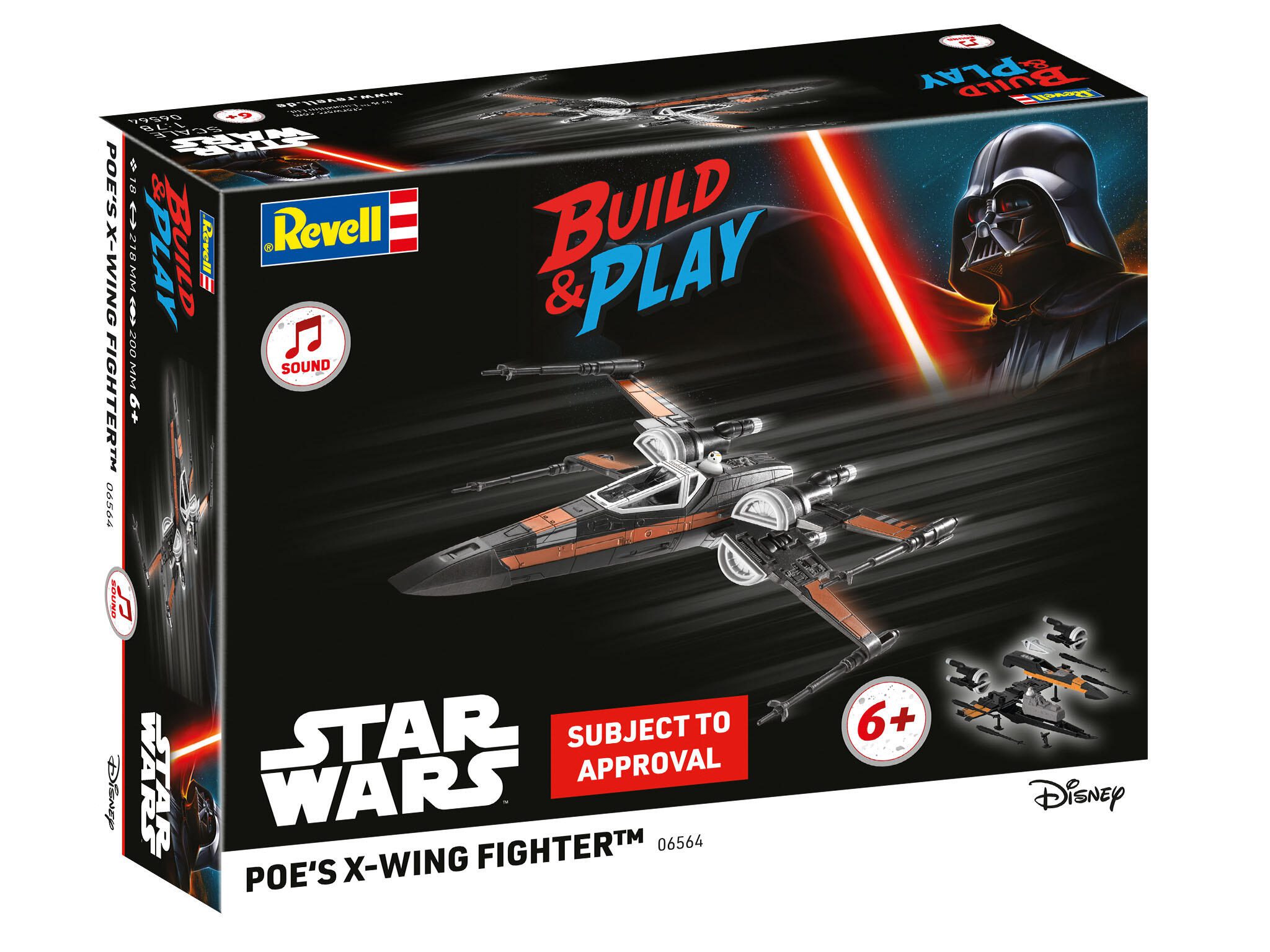 Revell Poe's X-Wing Fighter (w/Sound): Build & Play 06564 Packaging