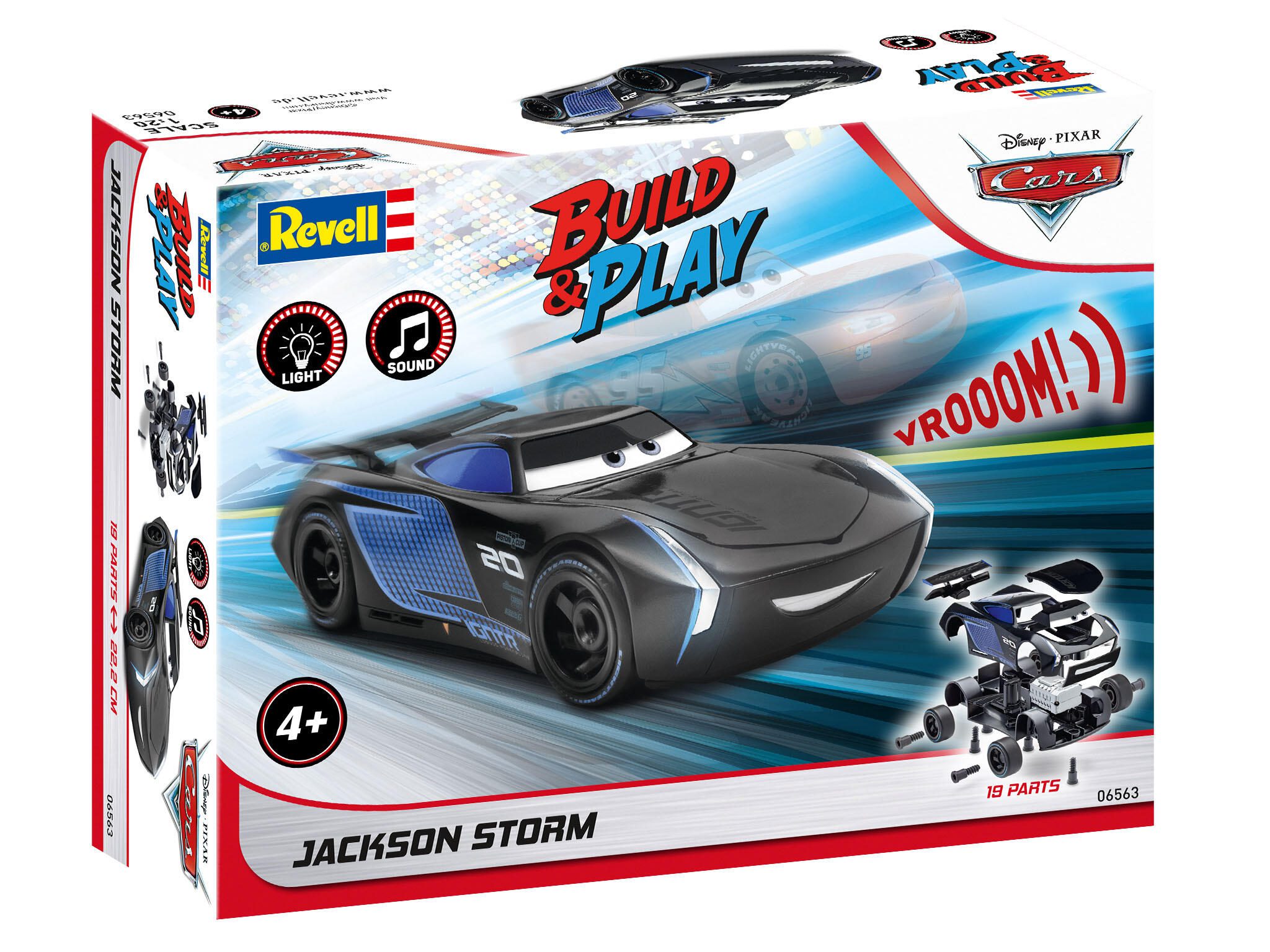 Revell Jackson Storm Disney-Cars (Light & Sound) 06563 Packaging