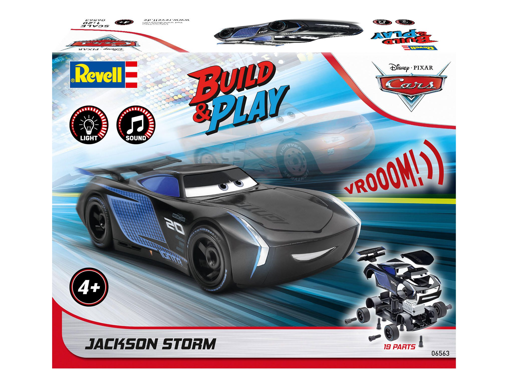 Revell Jackson Storm Disney-Cars (Light & Sound) 06563 Packaging
