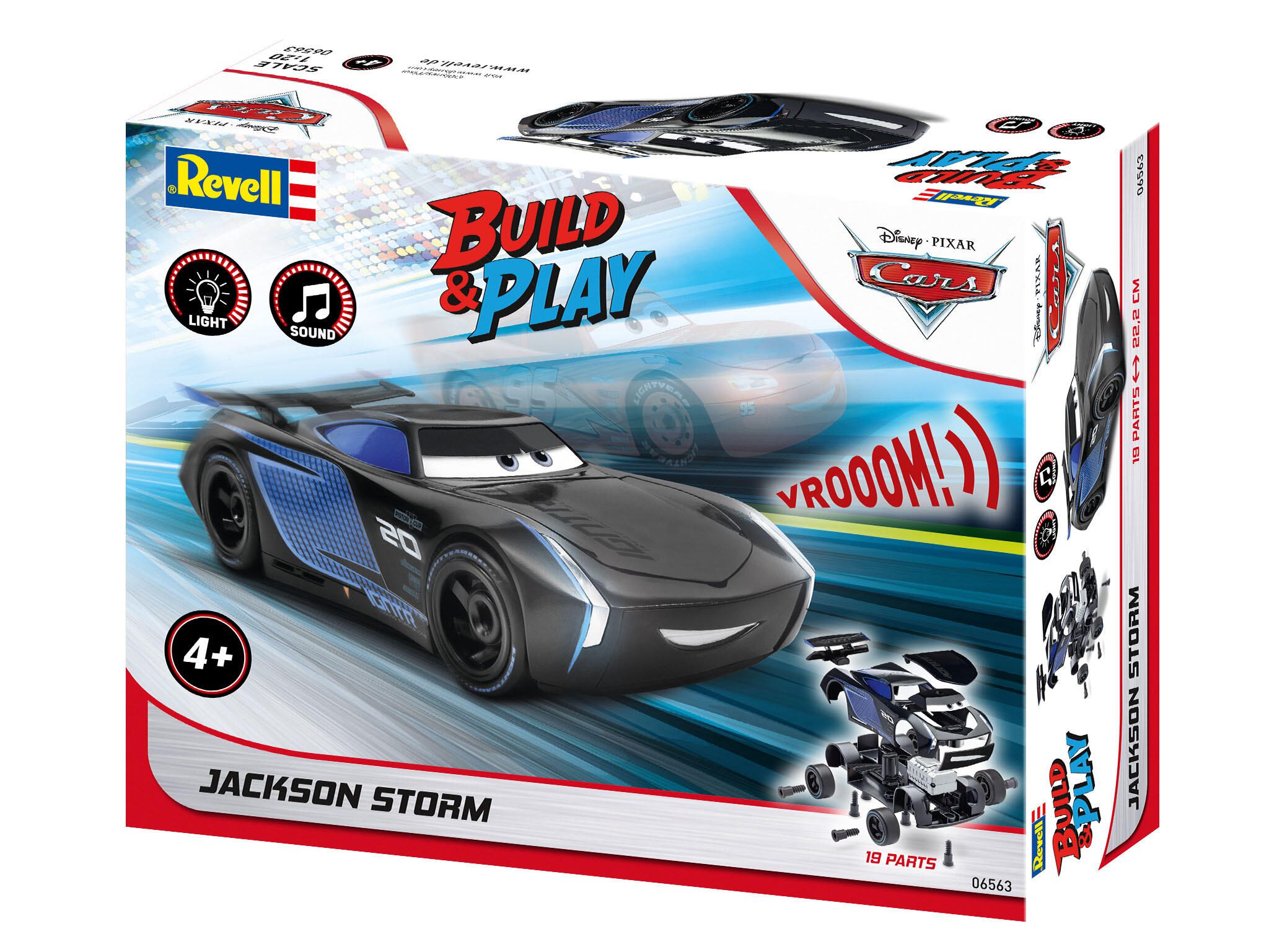 Revell Jackson Storm Disney-Cars (Light & Sound) 06563 Packaging