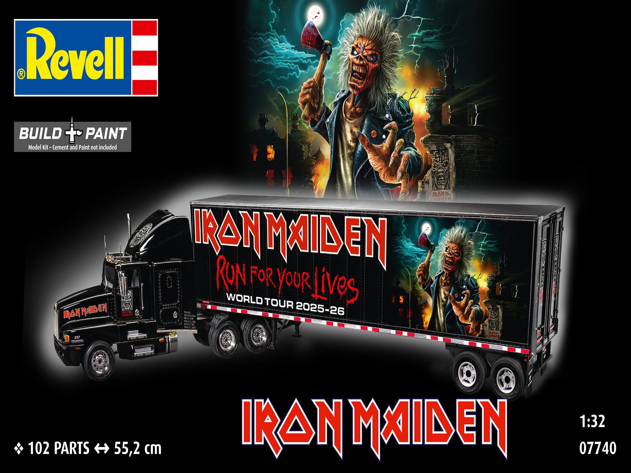 Revell Tour Truck "Iron Maiden" (50th Anniversary) 07740 Packaging