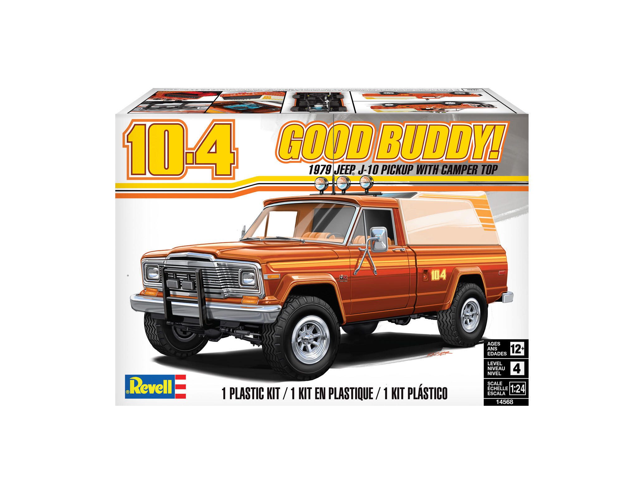 Revell 79 Jeep® J-10 Pickup with Camper Top 14568 Packaging