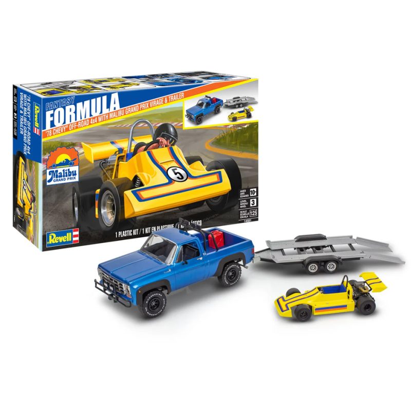 Revell '78 Chevy 4x4 pickup with go-kart 14581