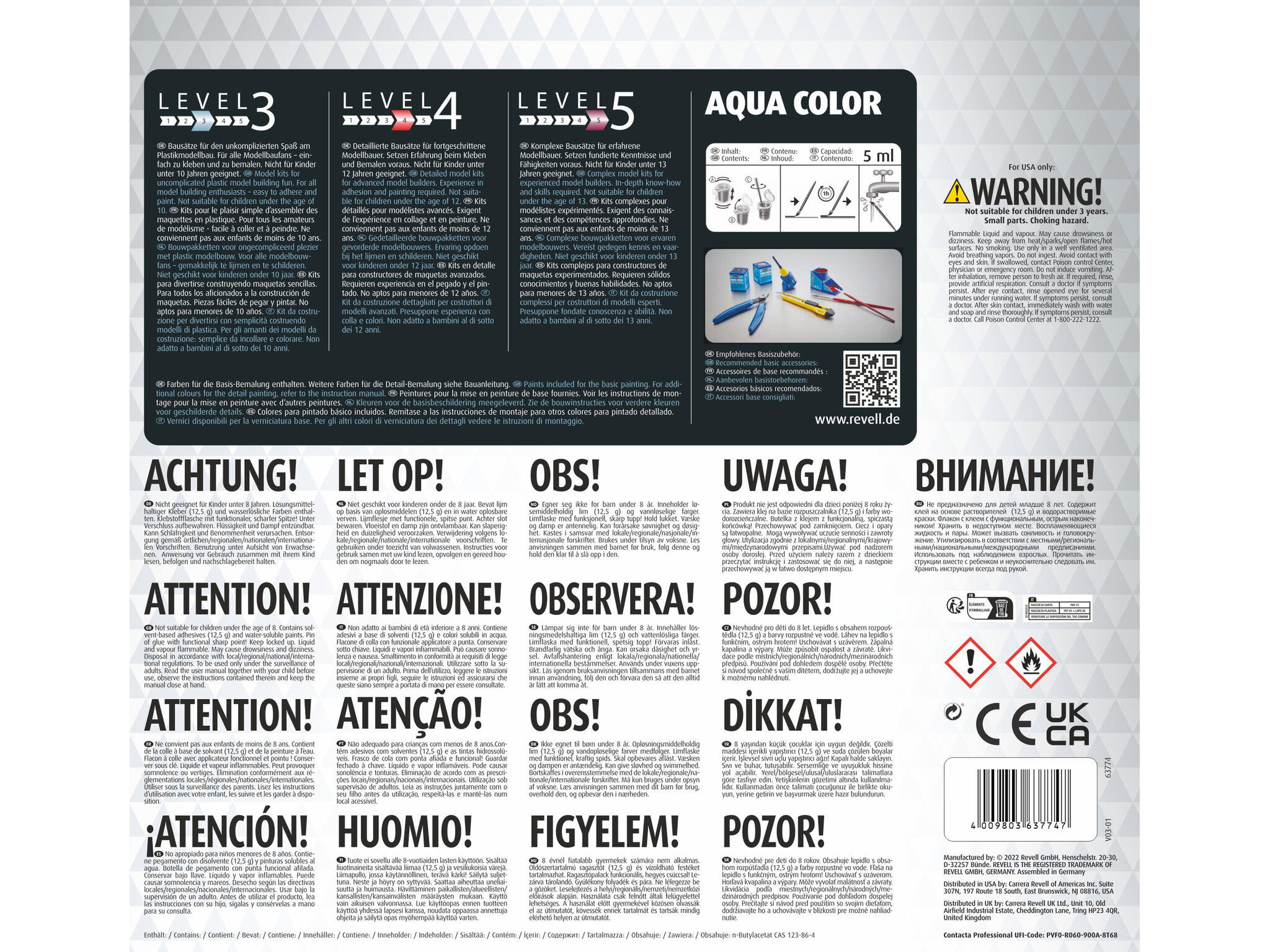 Revell Model Set Messerschmitt P.1099A - P-Series 63774 Packaging