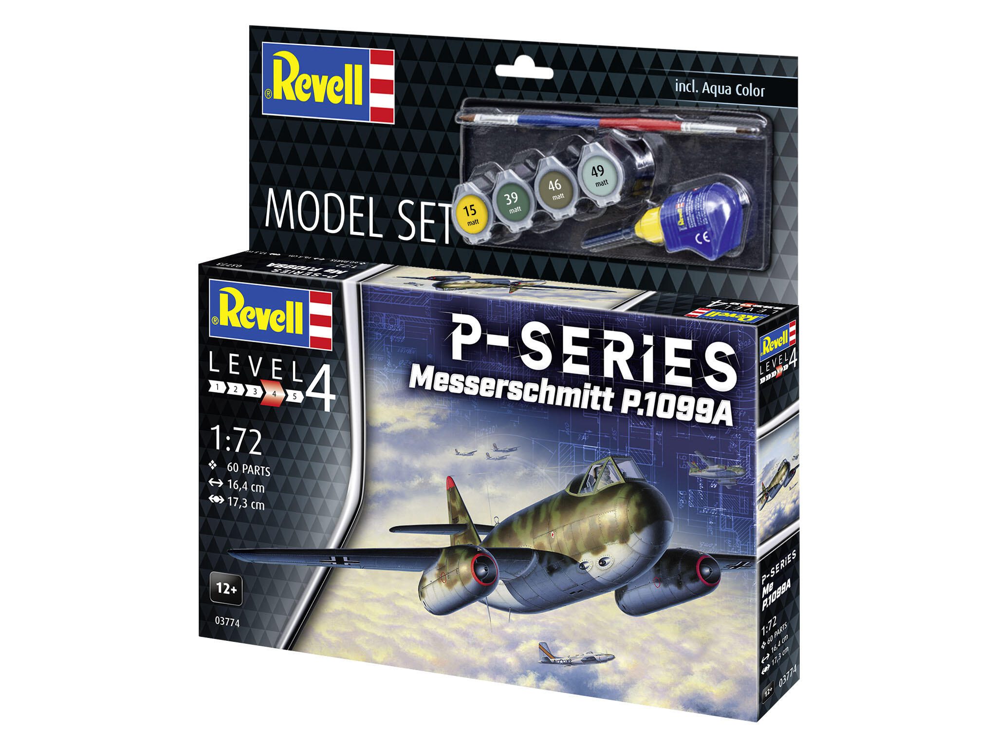 Revell Model Set Messerschmitt P.1099A - P-Series 63774 Packaging