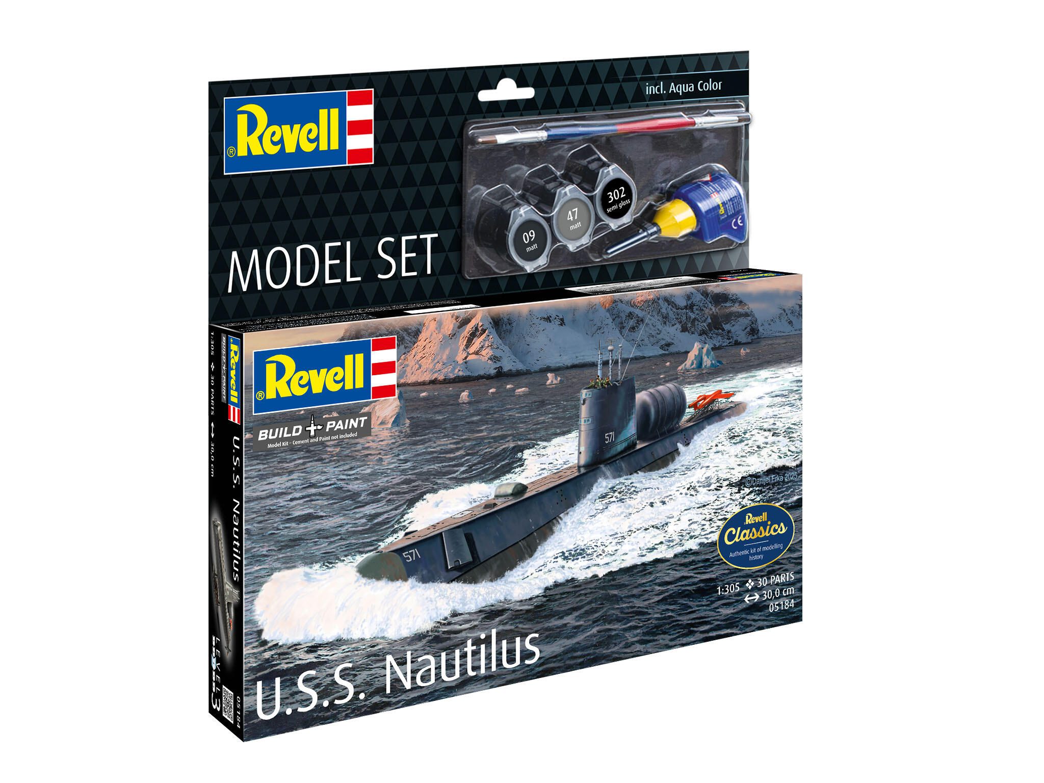 Revell Model Set U.S.S. Nautilus 65184 Packaging