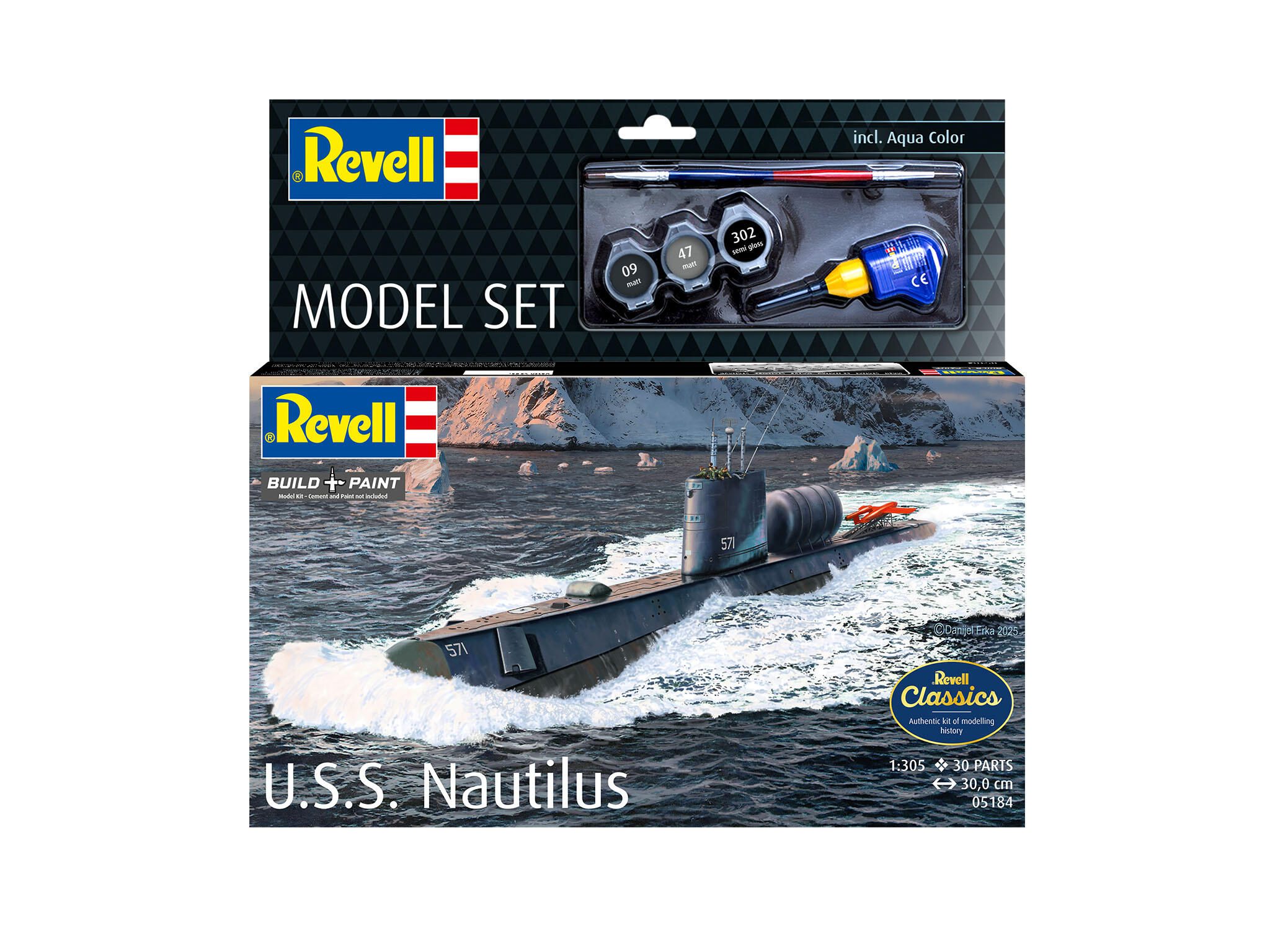 Revell Model Set U.S.S. Nautilus 65184 Packaging