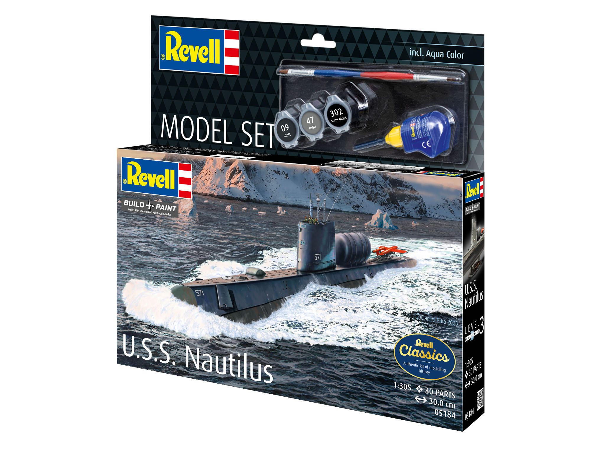 Revell Model Set U.S.S. Nautilus 65184 Packaging