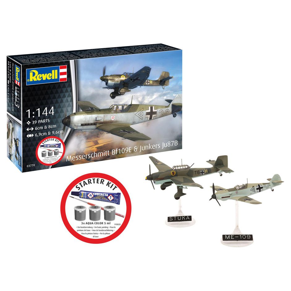 Revell Starter Kit Messerschmitt BF109E & Junkers Ju87b Stuka 03770