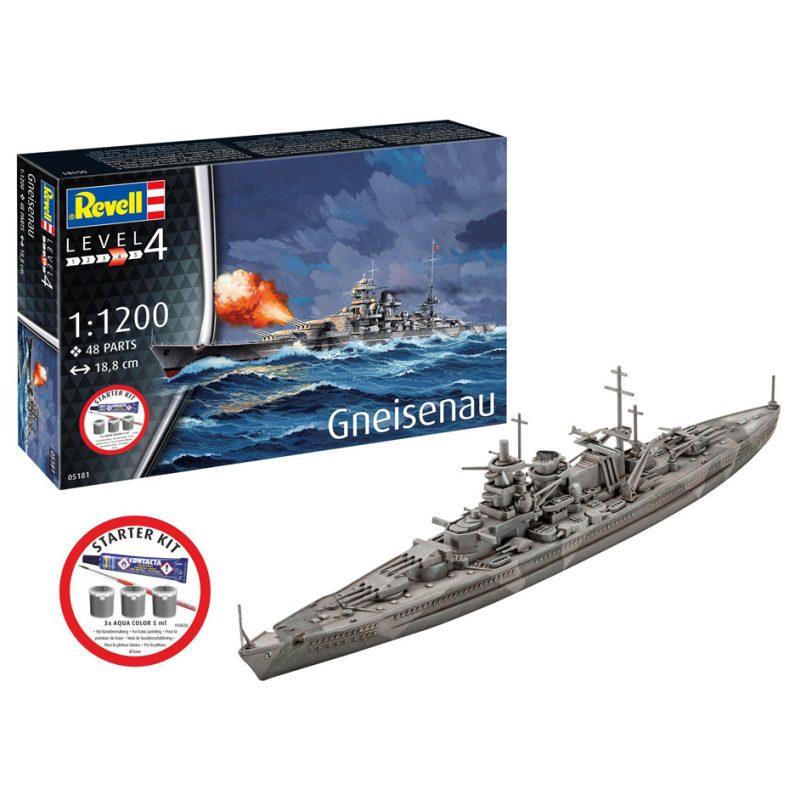 Revell Starter Kit Battleship Gneisenau 75181