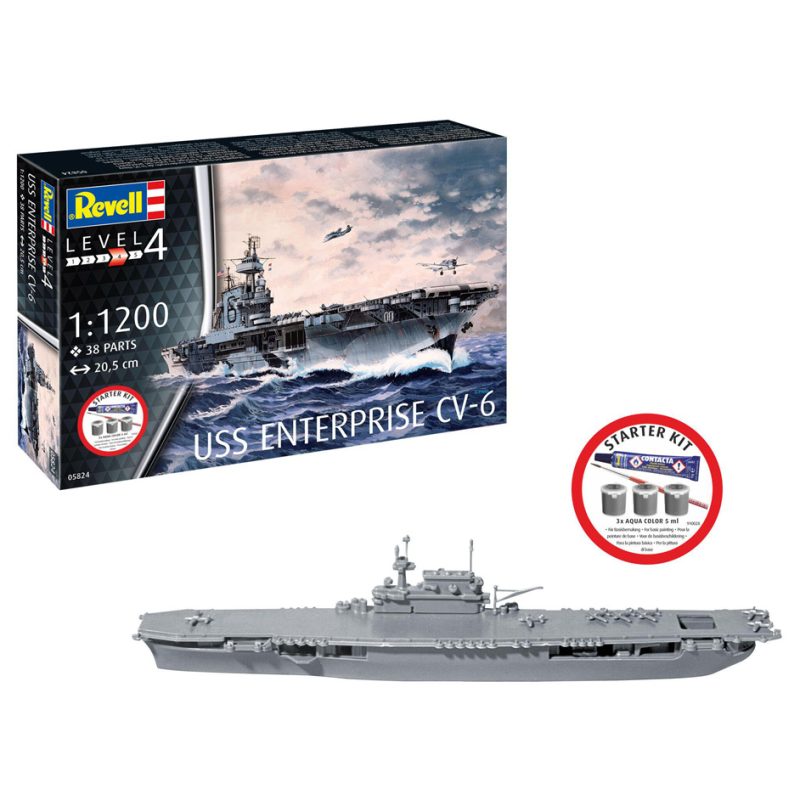 Revell Starter Kit USS Enterprise CV-6 75824