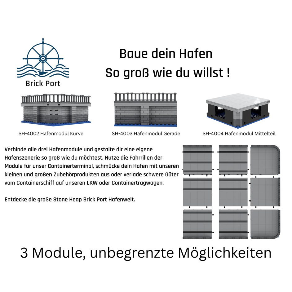 Stone Heap Harbor Base Module Straight (SH-4003)