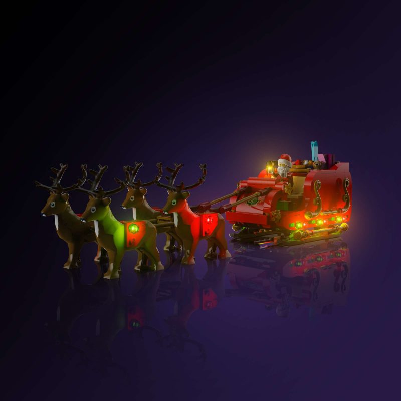 Light My Bricks (LMB) 2.0 Light Kit for LEGO Santa's Sleigh #40499