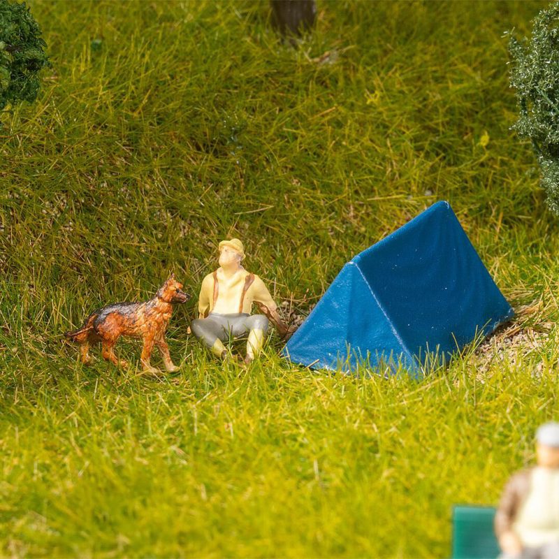 Faller 4 Tents, Blue 180003