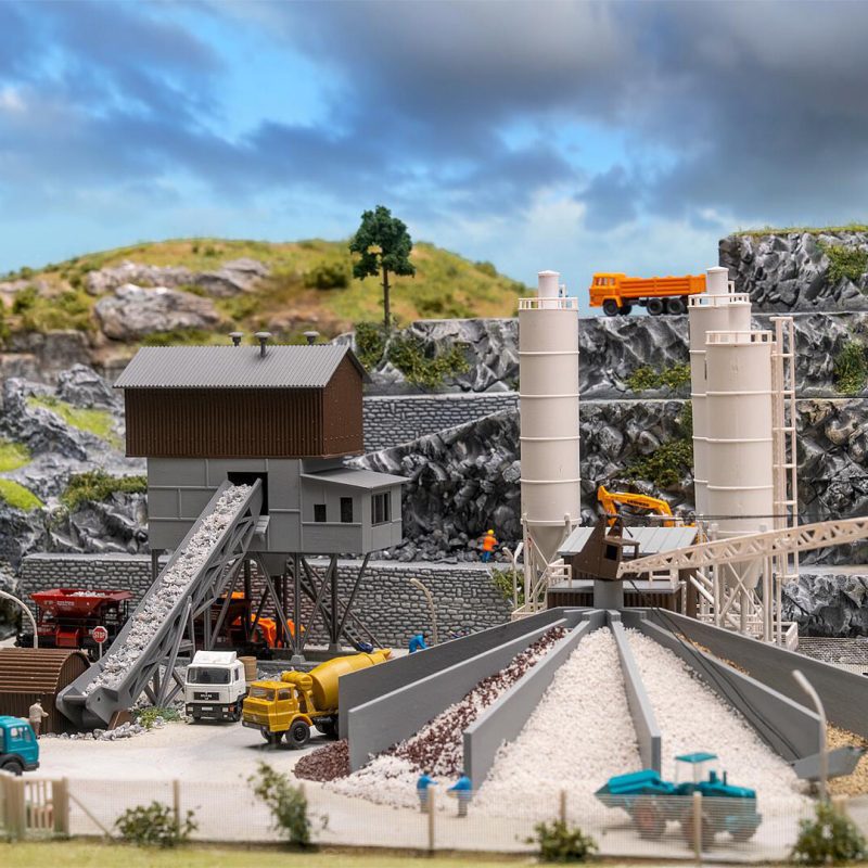 Faller Concrete Mixing Plant with Gravel Loading Silo 222228