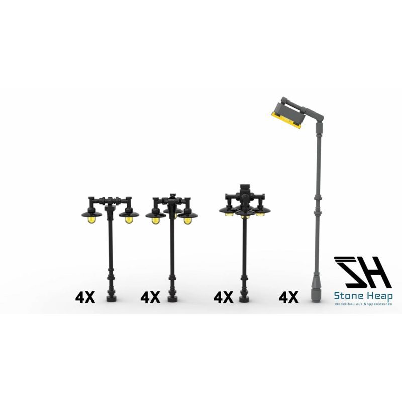 Stone Heap Street Lamps (SH-018)