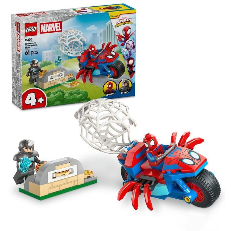 LEGO Marvel 11206 Spidey on his Motorcycle vs. Rhino