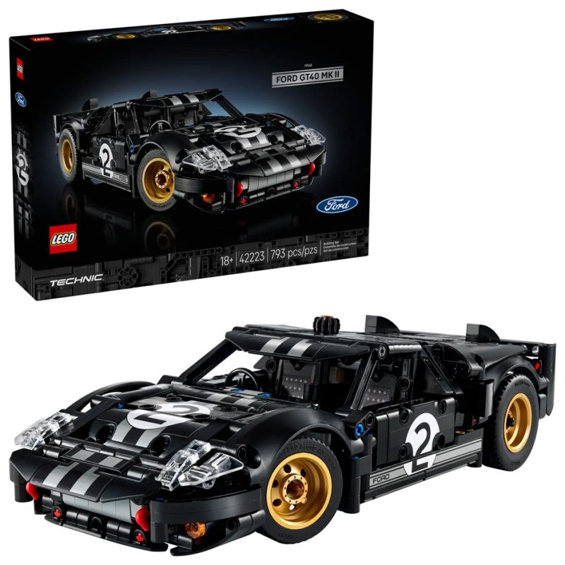 LEGO Technic 1966 Ford GT40 MKII Race Car (42223)