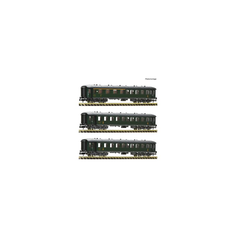 3 piece set: Passenger train, SNCF