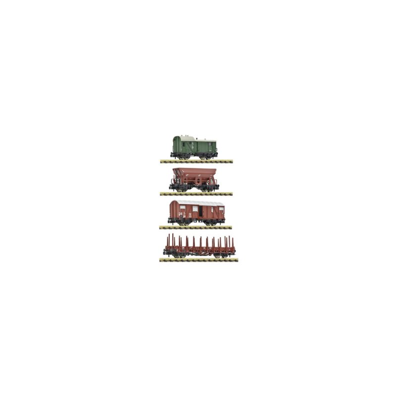 4 piece set: Goods train, DB
